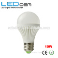 Free shipping 6000K pure white led light bulb e27 10w 230V cheap price